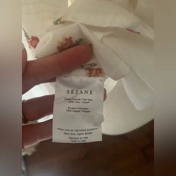 NWT Sezane Donna Blouse embroidered floral Sz 6 (FR 38) SOLD OUT - Picture 12 of 12
